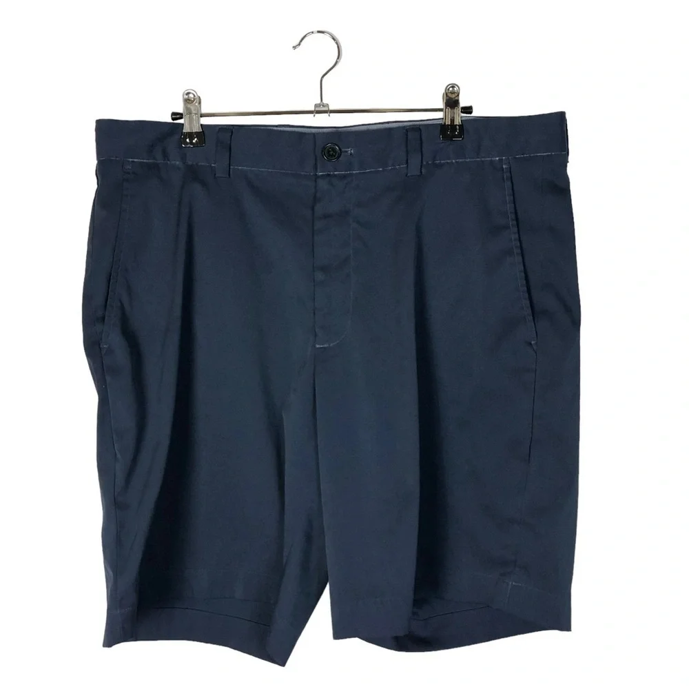 Brooks Brothers Navy‎ Blue Flat Front Chino Shorts 36